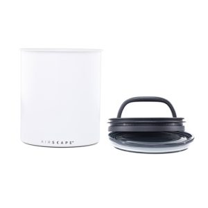 קופסת ואקום לקפה 1000 גרם קרמיקה לבן AIRSCAPE PLANETARY